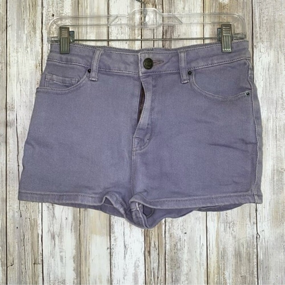 BDG High Rise Erin 5 Pocket Purple Shortie Shorts Size 27